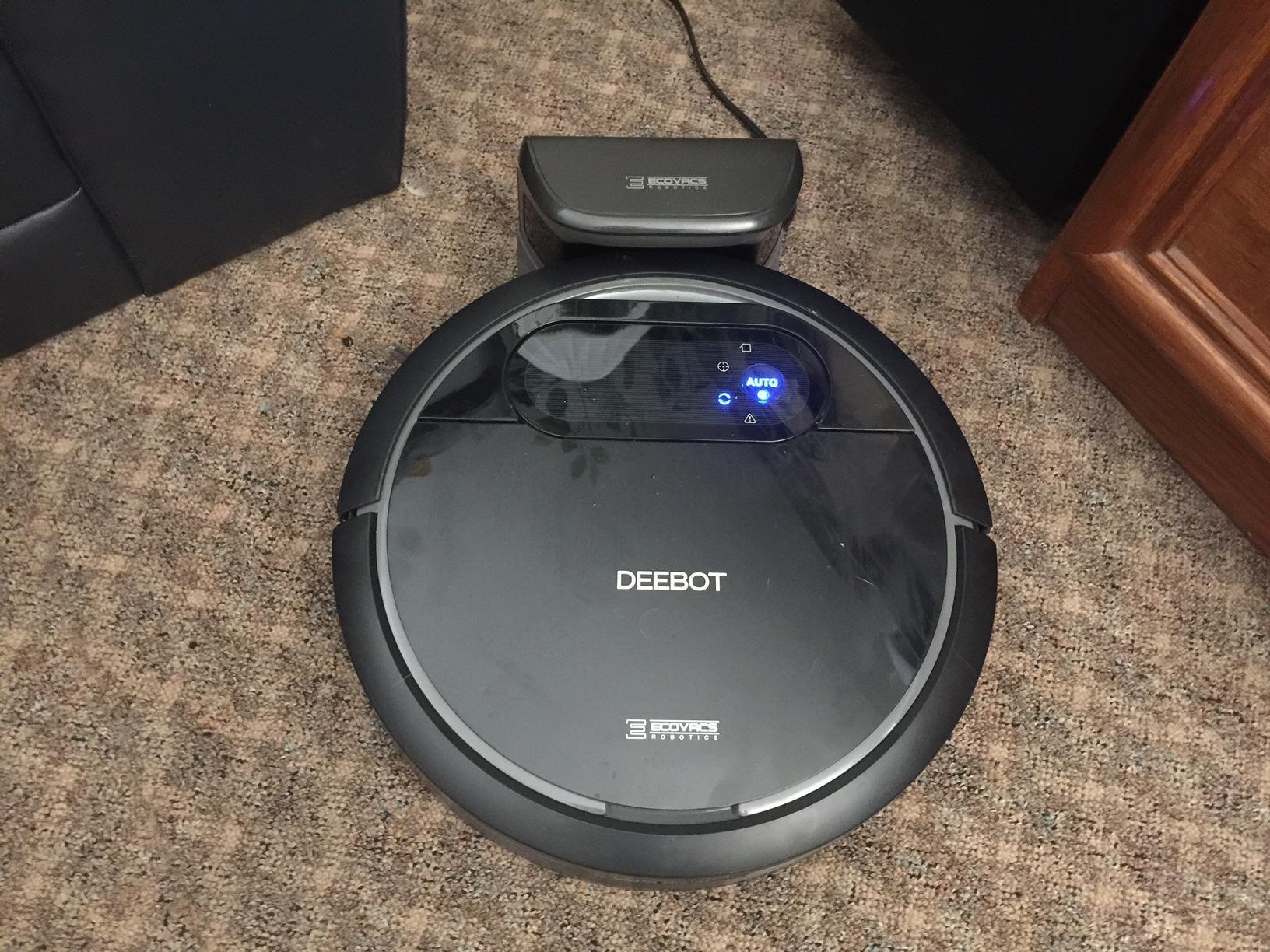 Ecovacs Deebot N78 Robot Vacuum Cleaner in the charging dock