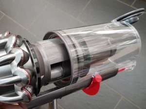 v10 canister emptying hygienic