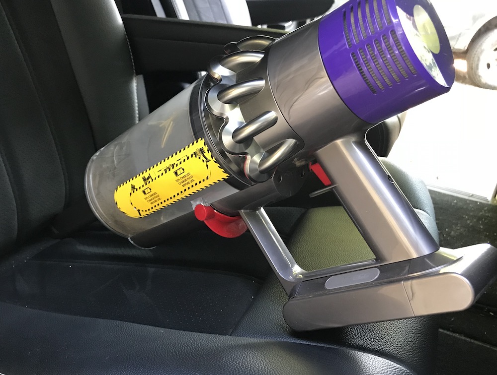 Dyson Cyclone V10 Absolute handheld Crevice tool in car