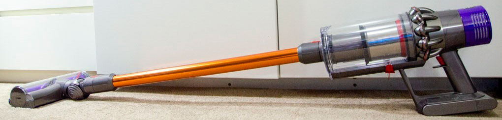 Dyson Cyclone V10 Absolute stick laying flat